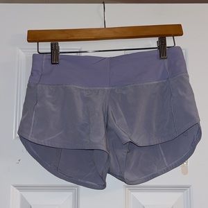 Lulu lemon “Speed up low rise shorts” size 2 reg